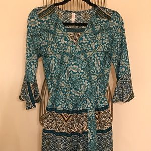 Colorful romper with pockets!